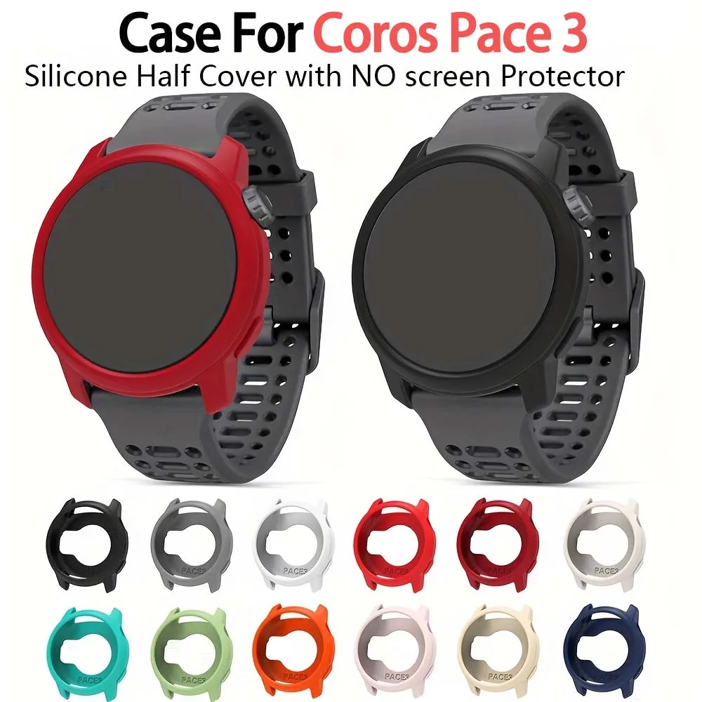 

Защитный чехол для умных спортивных часов Coros Pace 3, полузакрытый, с мягкой рамкой-протектором