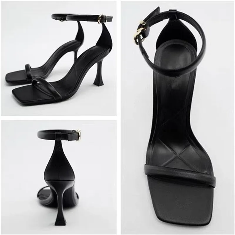size 34 43 Ladies Fashion Sexy Sandals Spring New Thin Strap Open Toe High Heels Women Shoes Roman Banquet High Heels Sandals