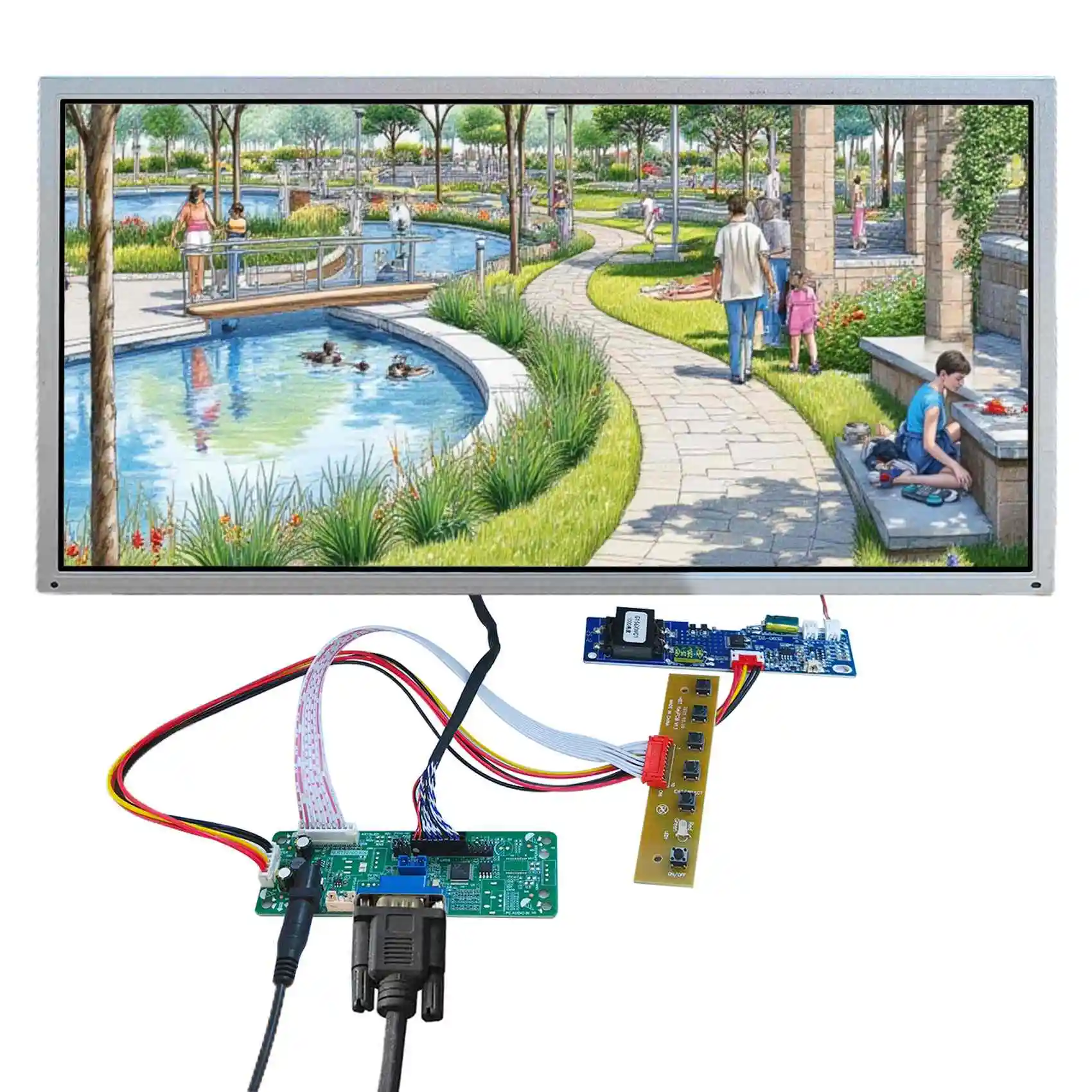 شاشة Lcd عالية السطوع مقاس 15.6 بوصة G156XW01-1000 1366x768 مع لوحات تشغيل Lcd