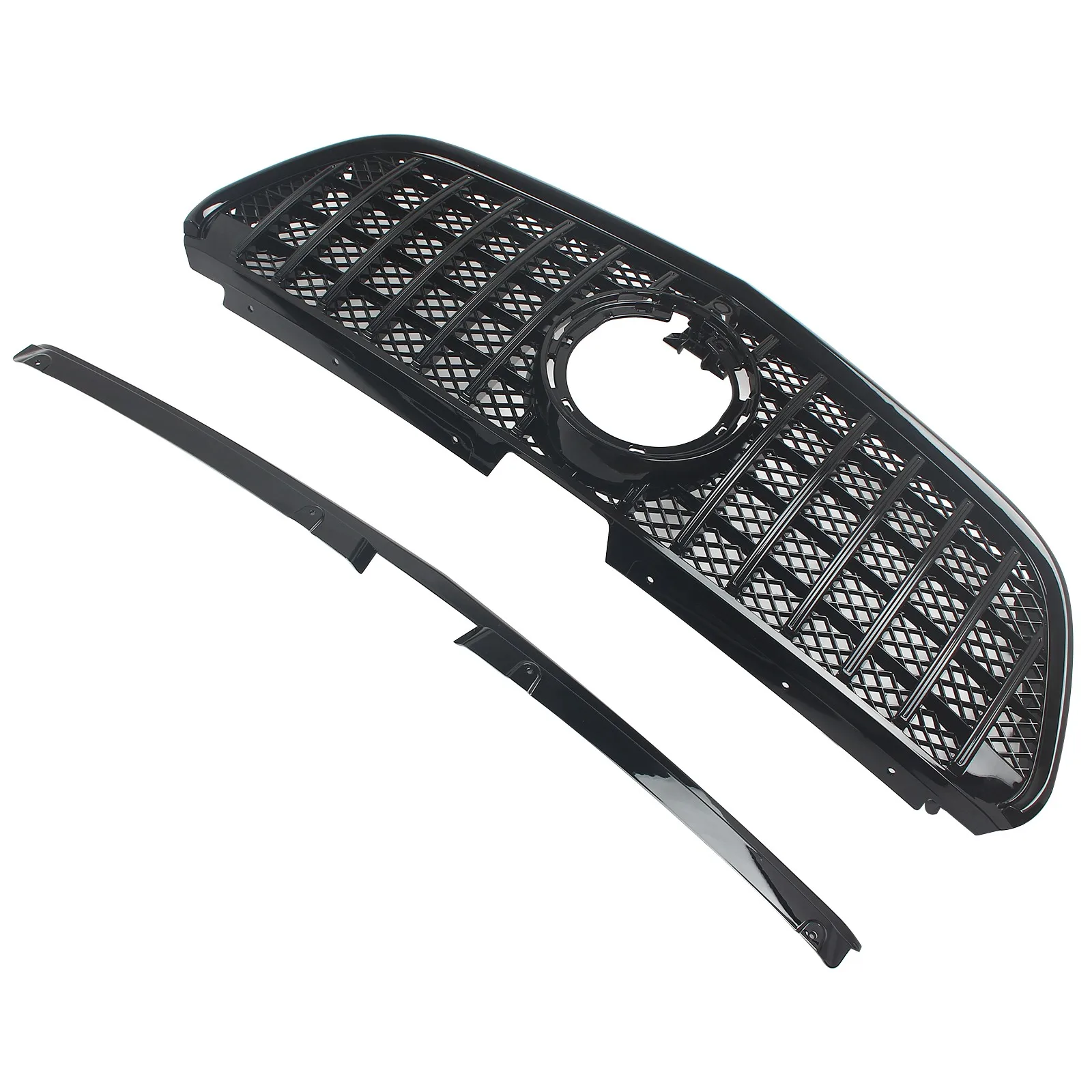 GT Style Front Radiator Grille Inlet Grill Tuning Accessories Middle Mesh Grid For Mercedes-Benz W447 Vito/Metris 2021-2023
