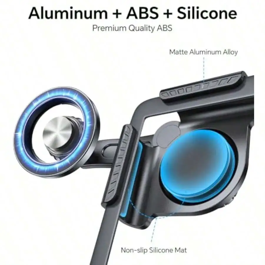 Magnetic Car Phone Holder With Triangular Structure For Model Y 3 X iPhone 16 15 14