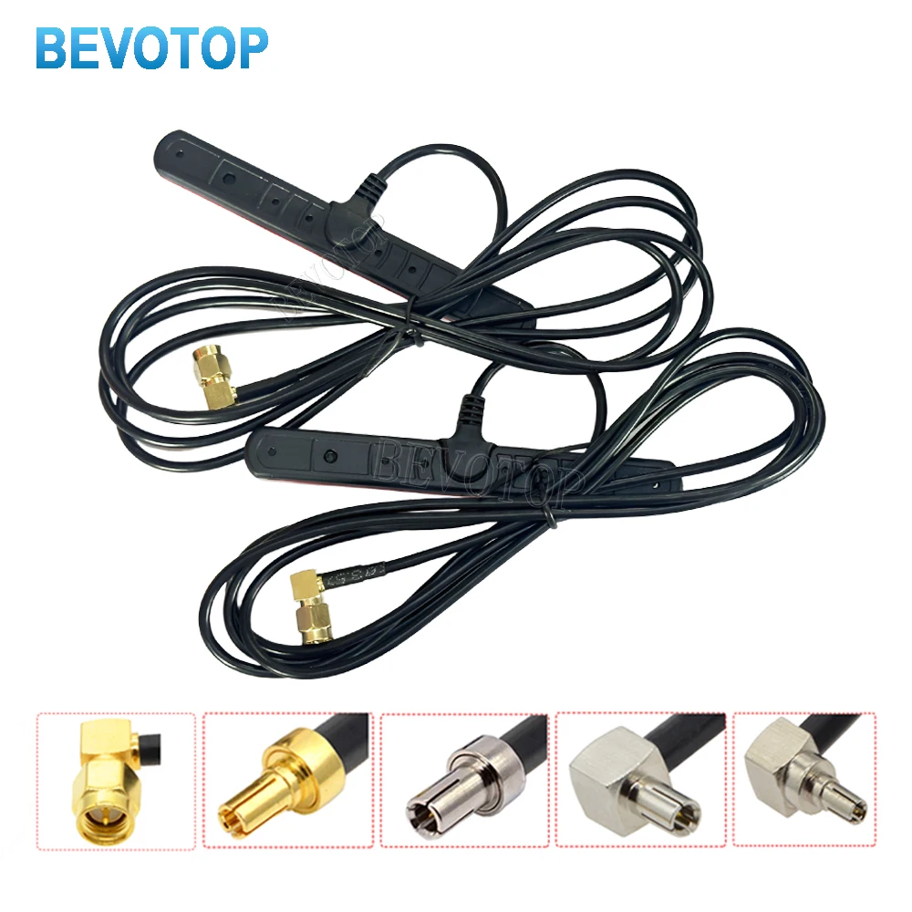 1PCS 5dBi SMA Male Right Angle 90° Plug GSM 3G LTE 4G Patch Antenna 700-2700MHz with Extension Cable for WiFi Modem Router