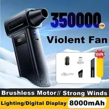 

200000RPM 8000mAh Pocket Dust Blower Mini Turbo Jet Fan Rechargeable 53m/s Turbo Violent Fan Powerful air Blower Cleaning Tools