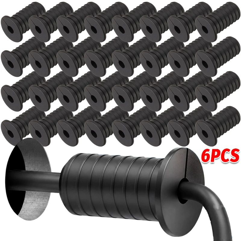 Silicone Wall Grommets Cover Threaded Anti-Slip Wall Hole Bushing Grommet Pass Through Cable Routing Kit for Ethernet Cord Wire