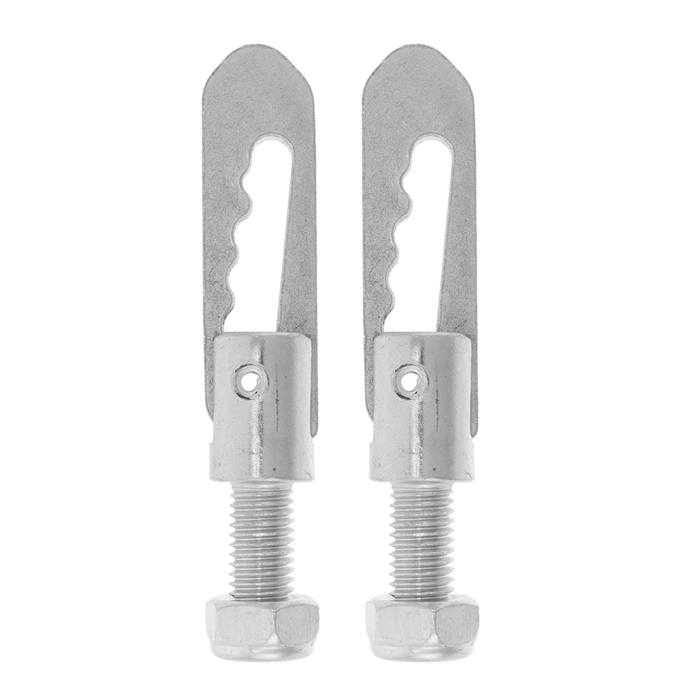 2pcs Carriage Spring Bolt On Catch Drop Lock Fastener For Horseboxes Truck Trailers Heavy Duty Galvanized Wedge Pin