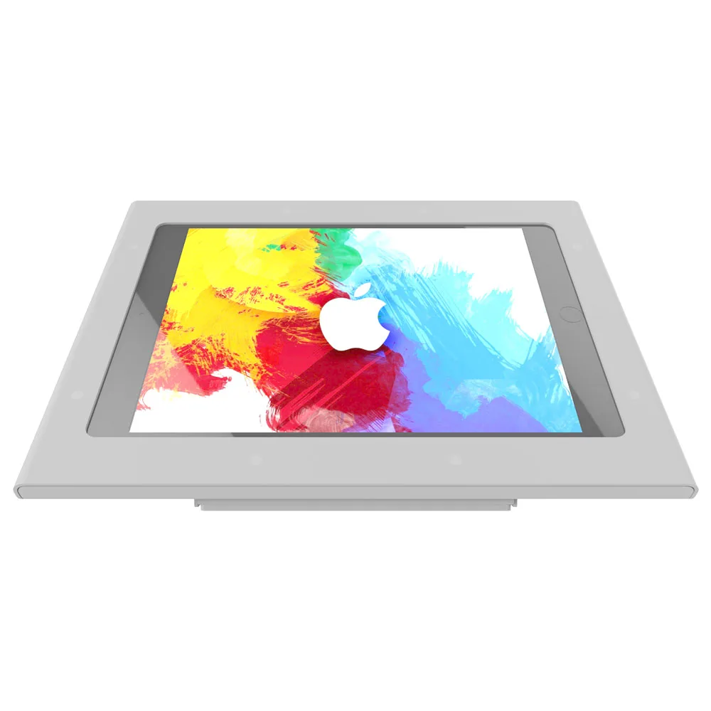 Anti Theft Metal 7 Inch Tablet Desktop Stand 45 Degree Tilt Free Standing VESA 75/100mm 20lbs Load Capacity