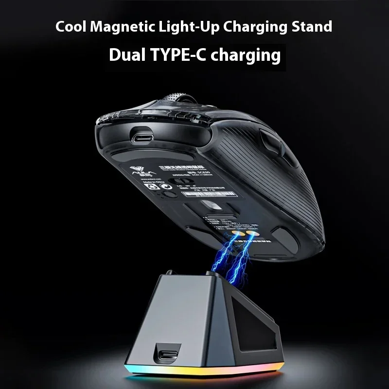 Aula Sc630 Pro Tri-mode Mouse 2.4g/Bluetooth/Usb Energy Conservation Gaming Esports Mouse Charging Base PC Gamer Custom Mice
