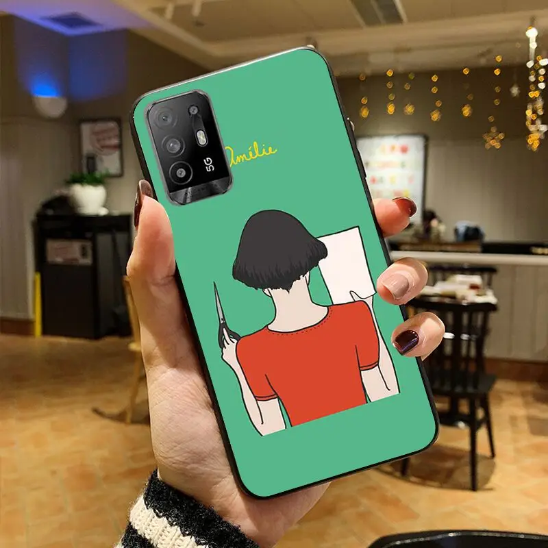 Amelie poster classic France movie Phone cover For OPPO A74 A78 A94 A98 A54 A72 5G A57 A9 A53S A96 A9 A53 A73 2020 4G Case