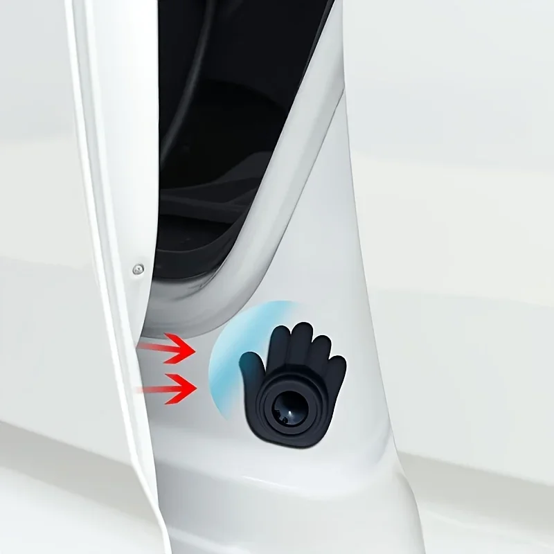 5pcs Palm-Shaped Car Anti-Collision Pads, Shock Absorption, Suitable for Bumpers, Rearview Mirrors & Door Edges