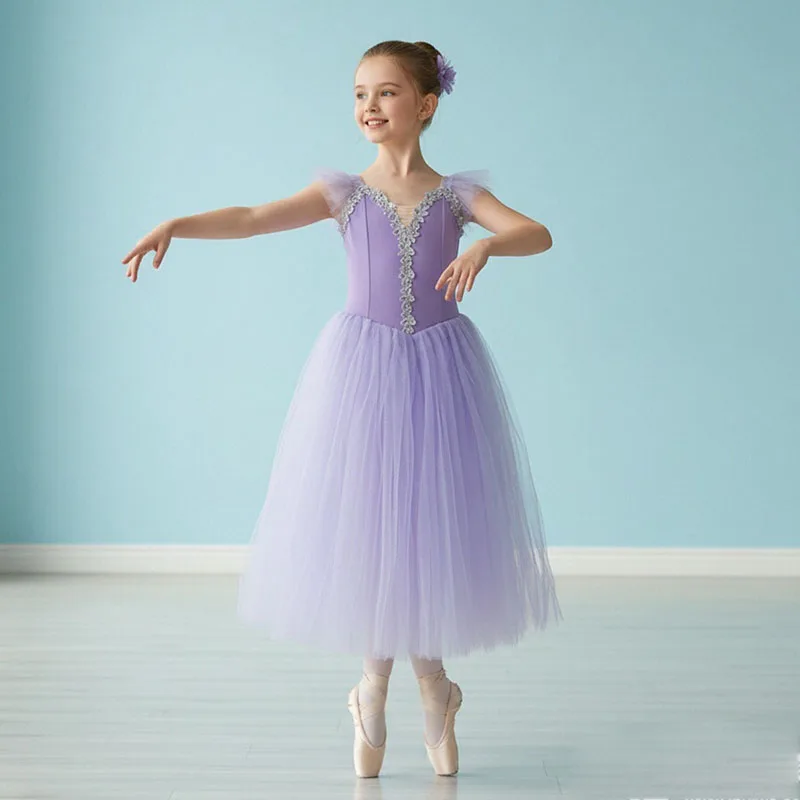 

Children's Ballerina Cosplay Dress Stage Show Costume Elegant