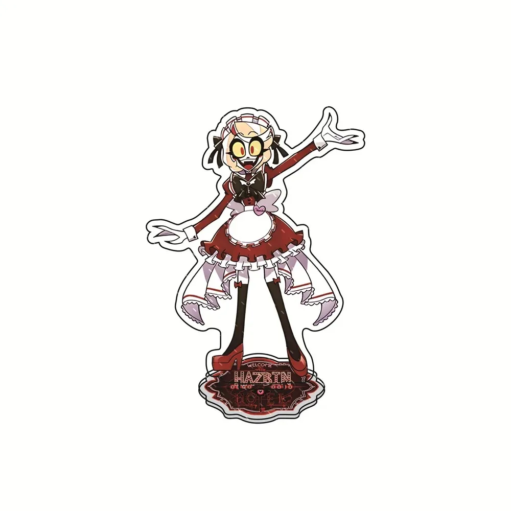 For Hazbin Hotel Velvet Vox Charlie Morningstar Sir Pentious Niffty 10cm Acrylic Stand Anime Desktop Ornament Festival Gift