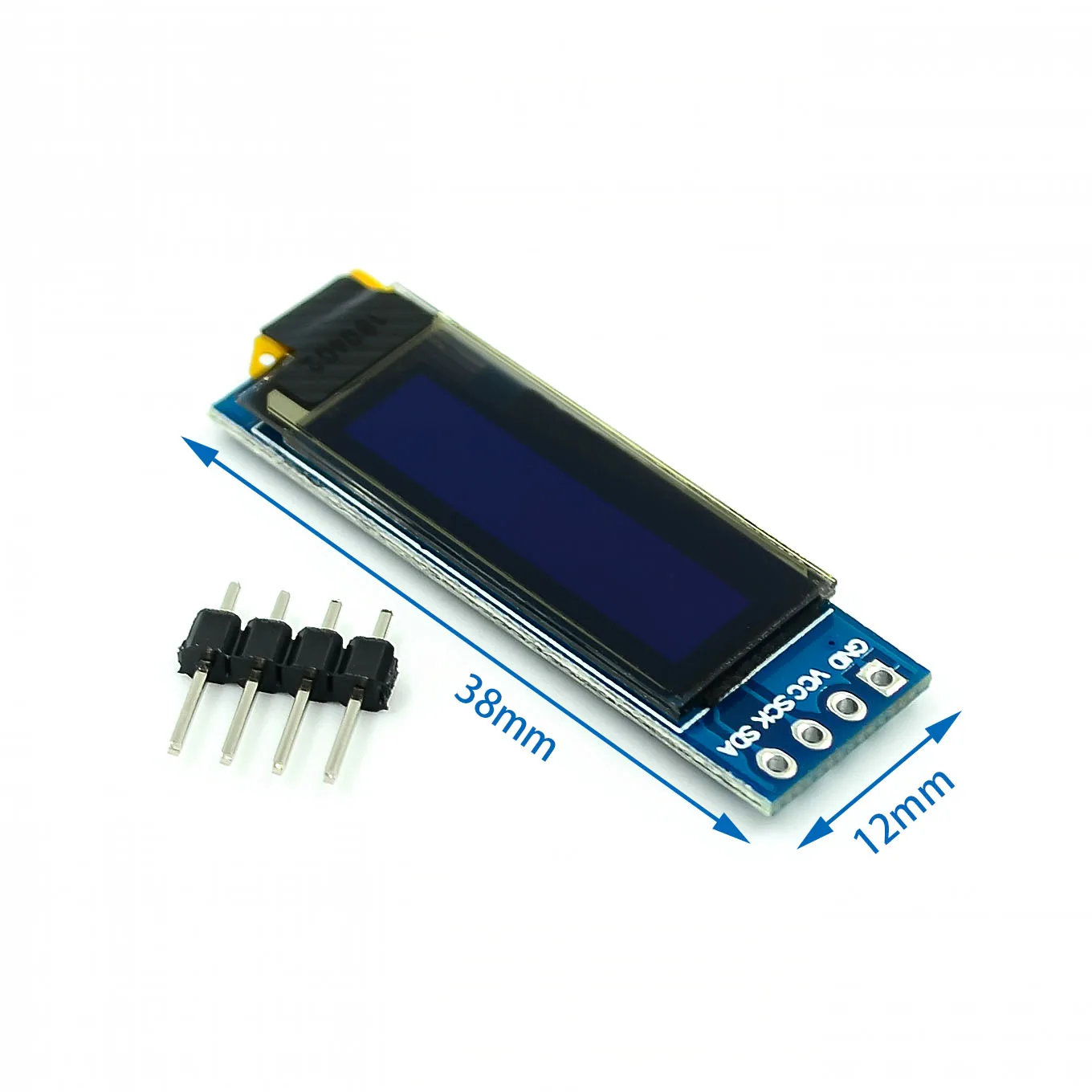 0.91 inch 12832 white and blue color 128X32 OLED LCD LED Display Module 0.91