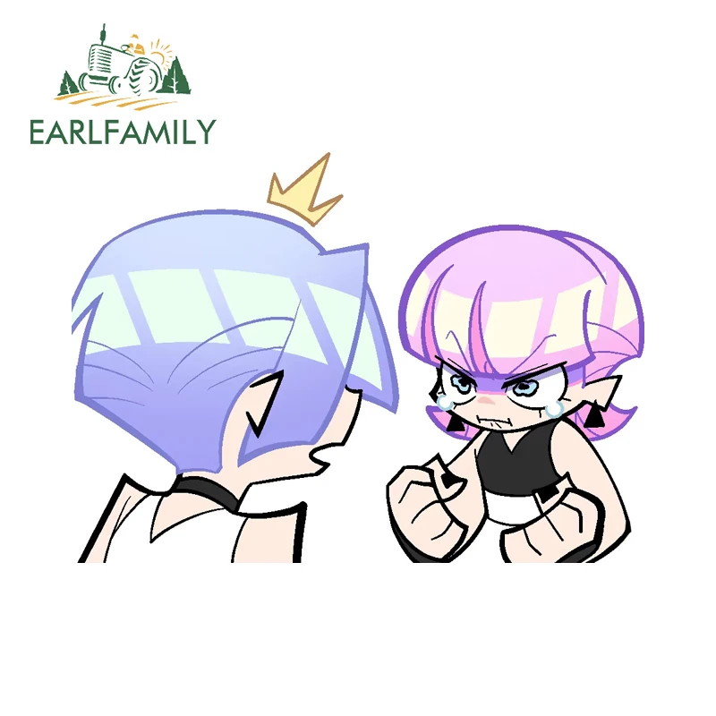 EARLFAMILY Lovely Polyester Polyurethane Anime Graffiti Car Stickers Amusing Toolbox Decals Cool Scratch-Proof PVC Car Wrap