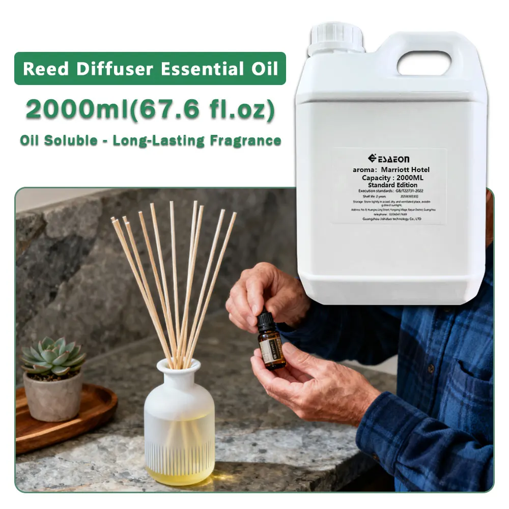 ESAEON Fragrant Essential Oil Vine Diffuser Replenishes Aromatic Oil, Aroma Reed Diffuser Oil, Marriott Hote 2000ML(67.6 fl.oz)