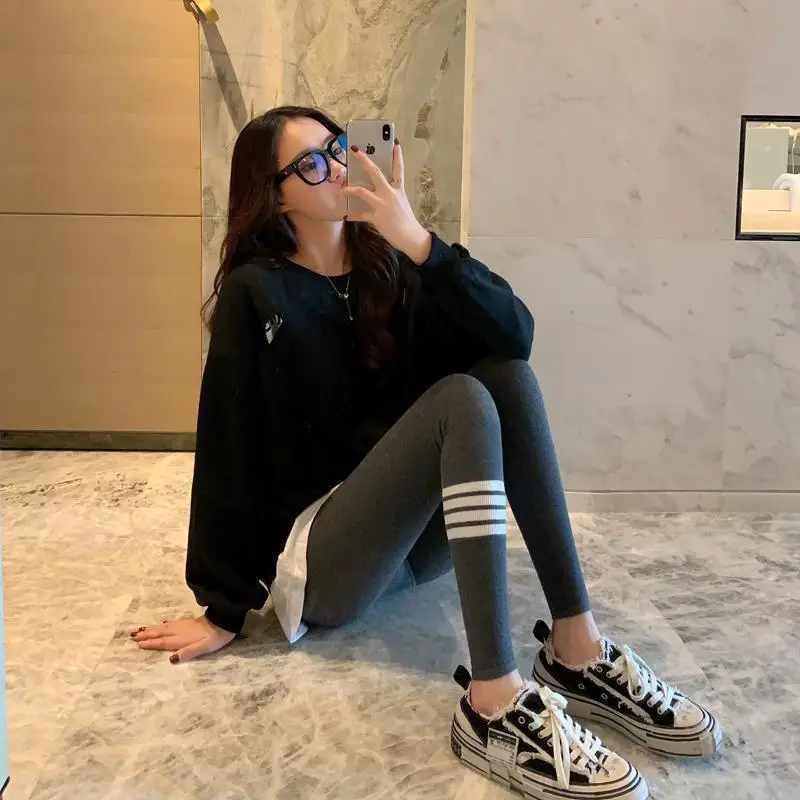 الخريف والشتاء المرأة التخسيس طماق بالإضافة إلى حجم السراويل الرياضية بسط لليوجا واللياقة البدنية هدية عيد الميلاد #4