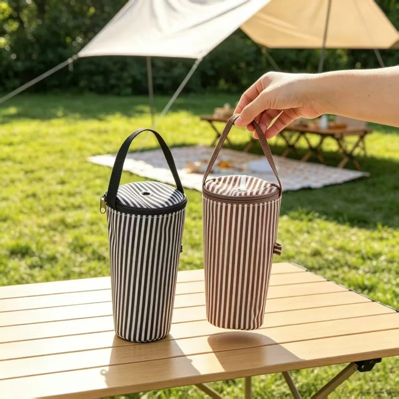 1pc Water Cup Cover with Portable Water Bottle Strap for Protecting Tea Cups when Going out, Insulated Cup