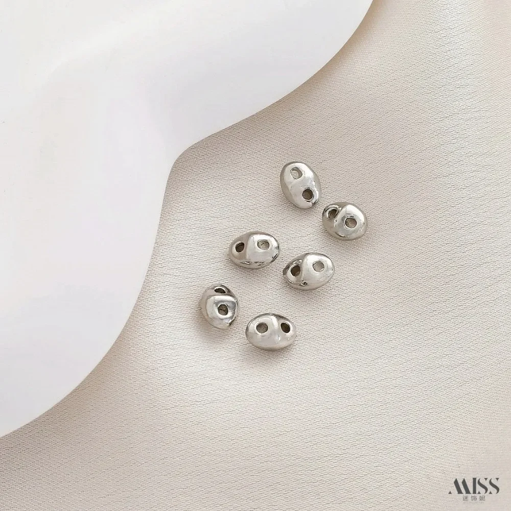 14K gouden tas kleurbehoud echt goud dubbel gat dubbele rij spacer kraal diy parel armband ketting string accessoires