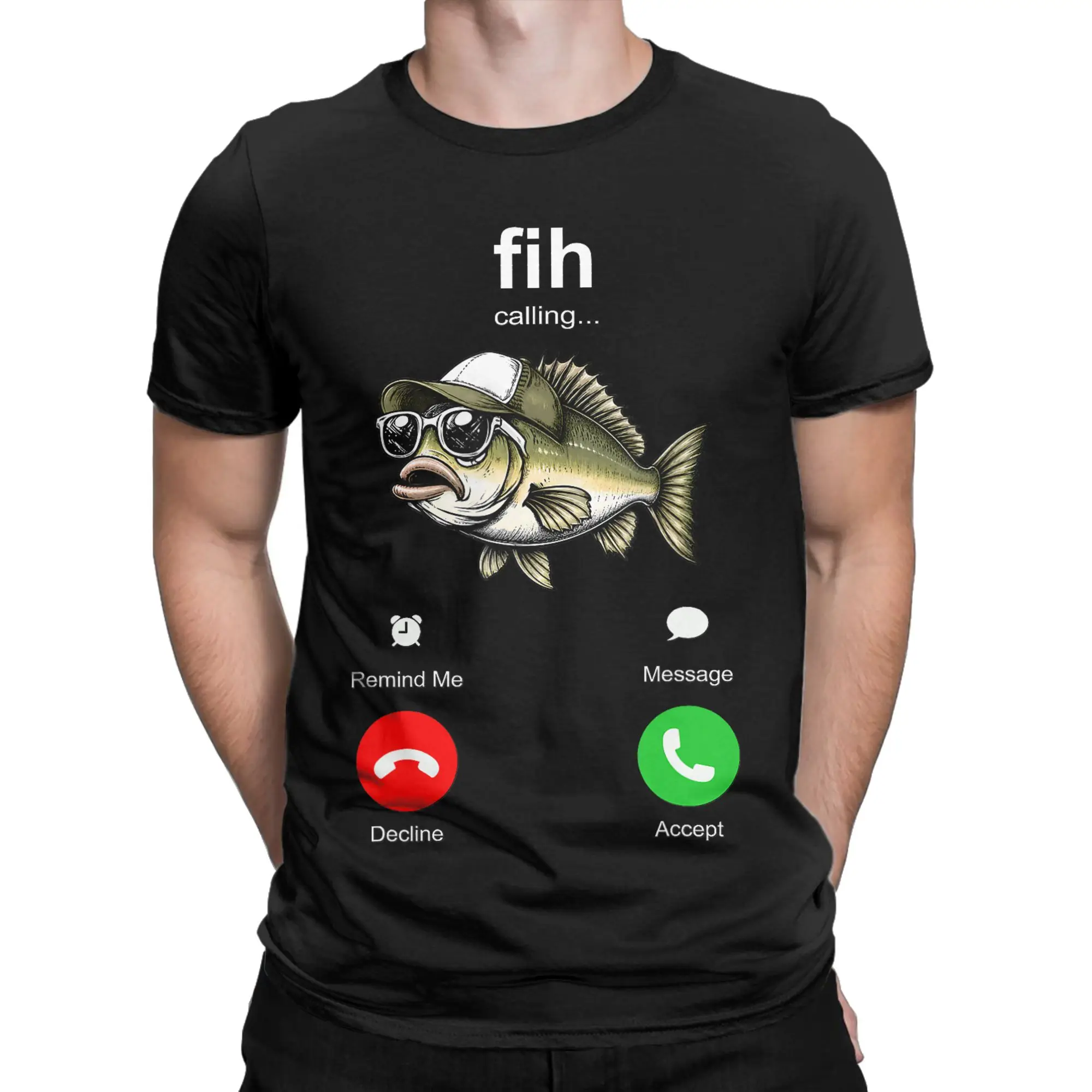 Fih Calling Misspelled Call Fish Meme Humor Men Women T-Shirt B0H4GJPWP9 100 Cotton T Shirt For Men Summer  T-Shirts