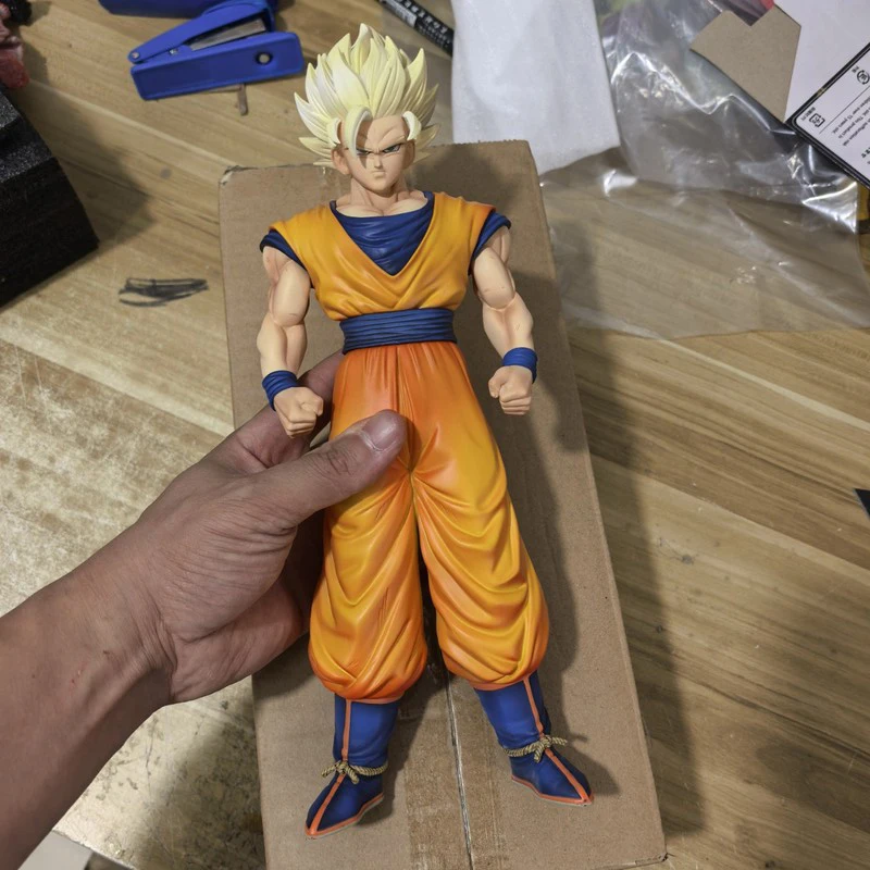 

Dragon Ball Super Saiyan 2 Goku Folded Arms Action Figure 32cm Tall Pvc Gk Statue Desktop Decor Ornament For Anime Collectors