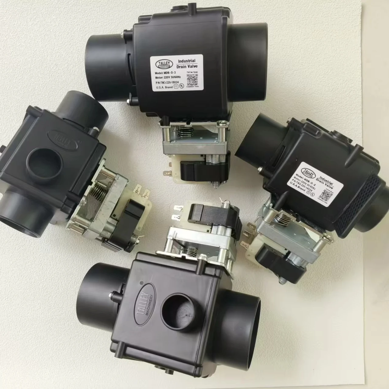 2 Inch 3 Inch 90 Degrees 180 Degrees Industrial Washing Machine Drain Valve  with Overflow  for South American Market