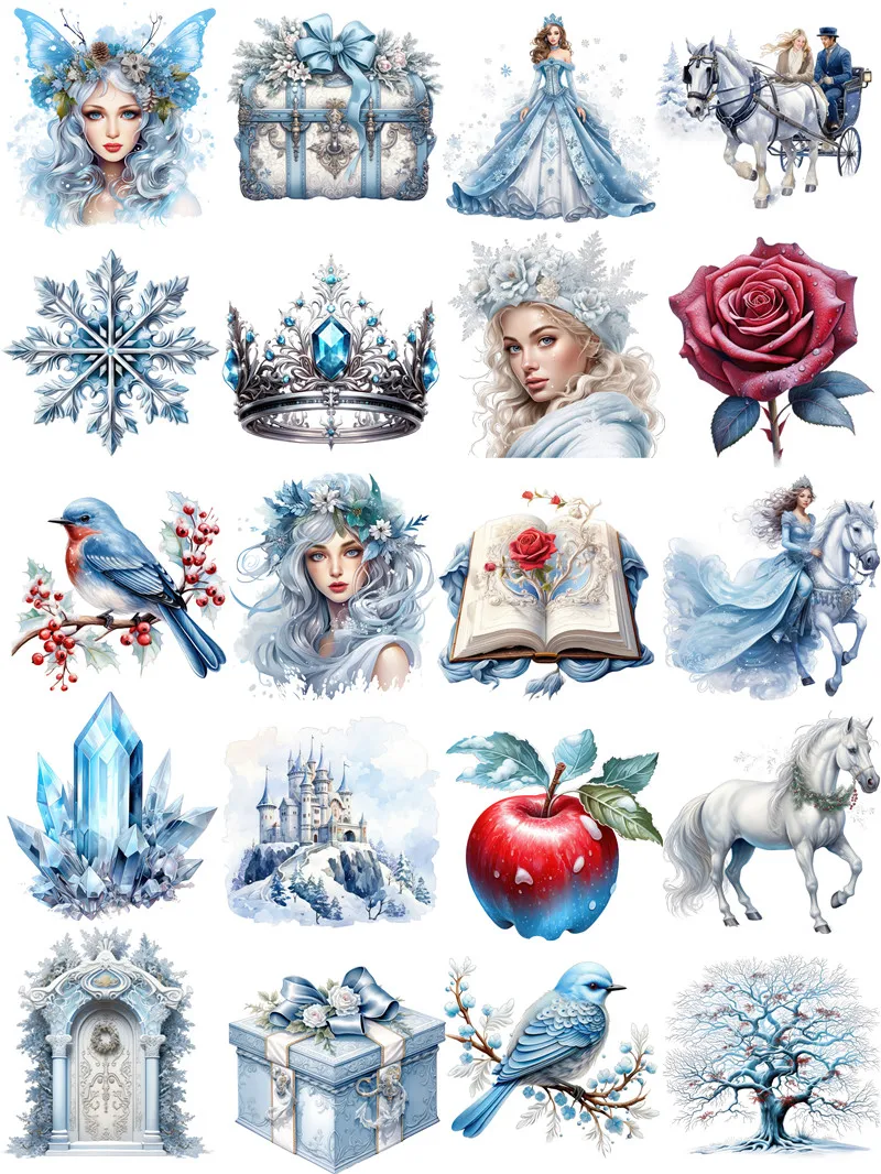 The Ice Queen Stickers Crafts And Scrapbooking stickers kids toys book Decorative sticker DIY Stationery