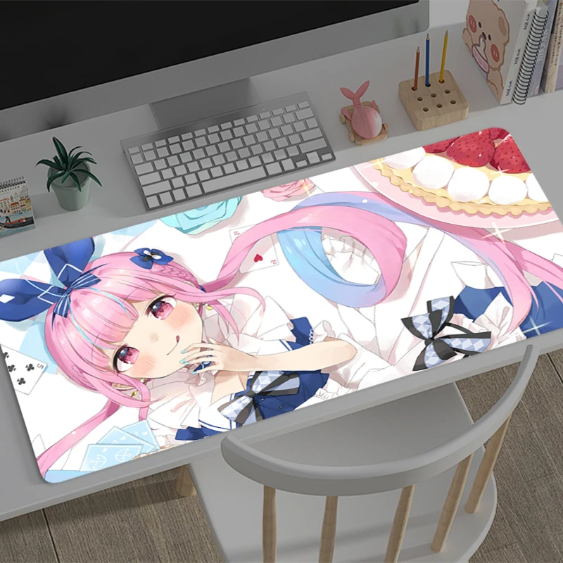 

Gaming Mouse Pad Hololive Minato Aqua Office Carpet Mouse Mats Gamer Rug Desk Accessories Computer Table Pads PC carpet Mousepad
