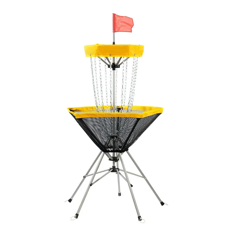 Outdoor Portable Folding Golf Frisbee Holder Throwing Aim Frame Training Team Building Game Props