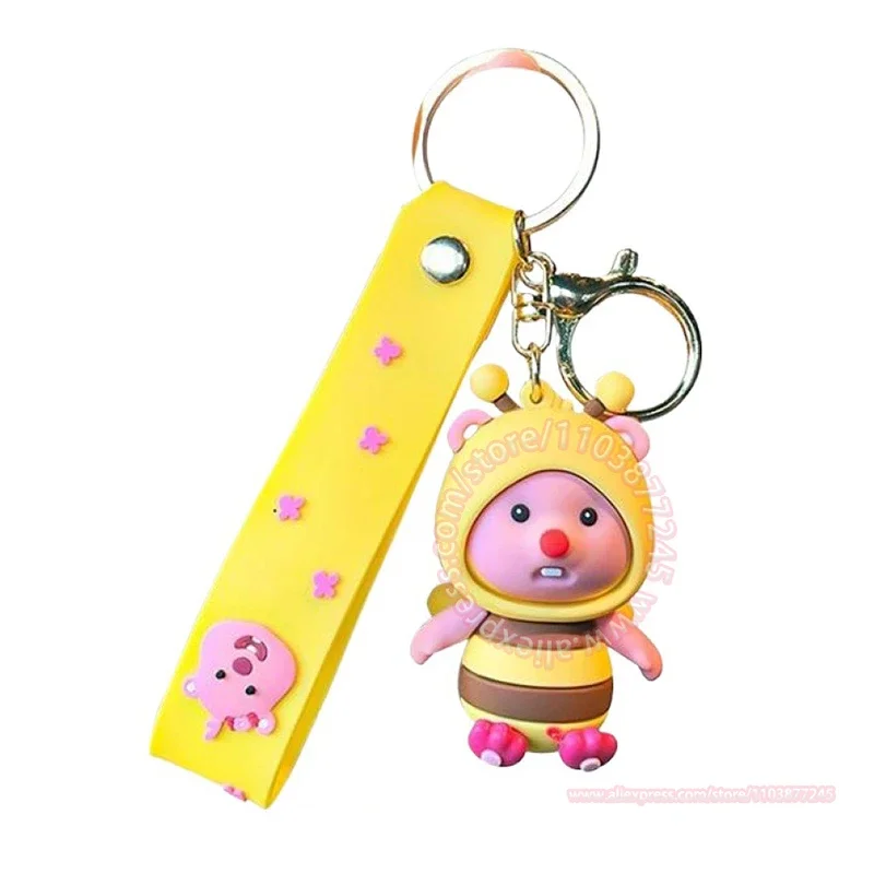 Loopy Model Cartoon Peripheral Keychain Animation Accessories Bee Brown Bear Cross-dressing School Bag Birthday Gift Kawaii Doll