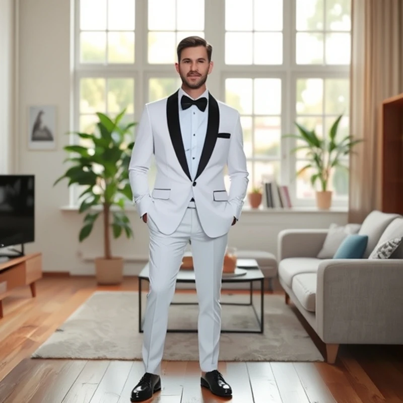 Men Single Button Suits Blazer Spliced Blazers Cardigan Long Sleeve Suit Pockets Slim Fit Straight Pants Vests Wedding 2025