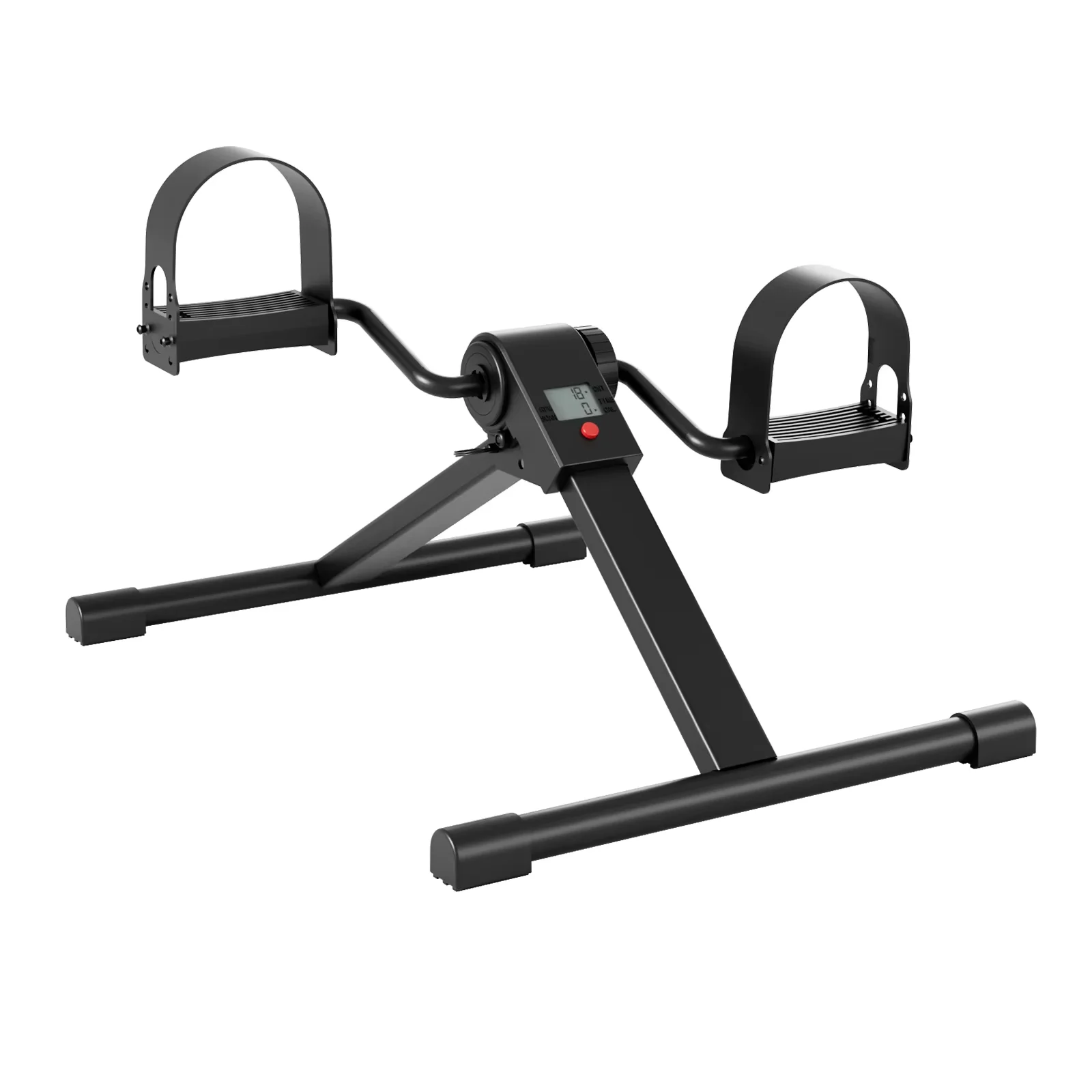 Unter dem Schreibtisch, Fahrradpedal, Mini-Heimtrainer mit elektronischem Display für Bein- und Armwiederherstellung im Innenbereich, zusammenklappbarer Pedaltrainer