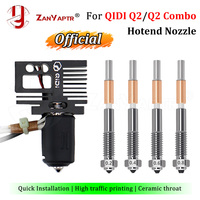 QIDI Q2 Q2 Combo Original Bimetallic Hotend Nozzle Ceramic Insulation Integrated Durable Resistant to high temperatures