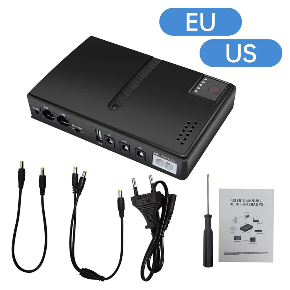 

DC UPS Uninterruptible Power Supply AC 110V 220V To DC 5V 9V 12V 15V 24V UPS Backup Power Adapter for Wireless Router