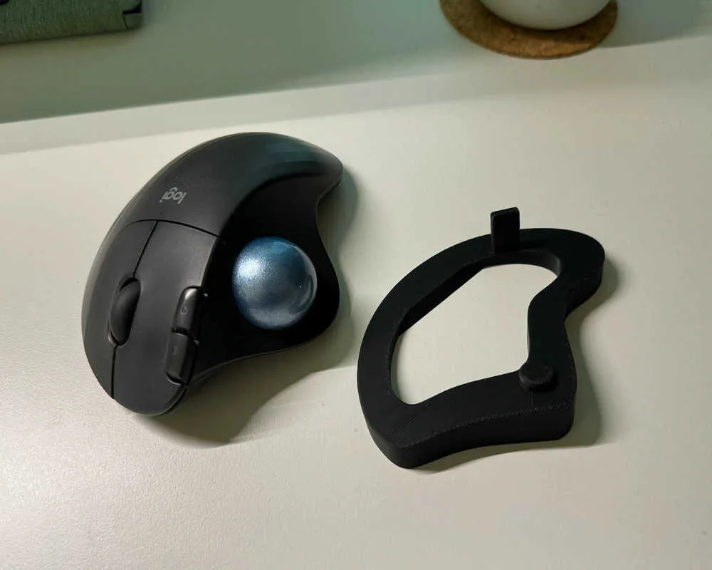 

3D Printed Ergonomic Mouse Stand for Logitech Ergo M575