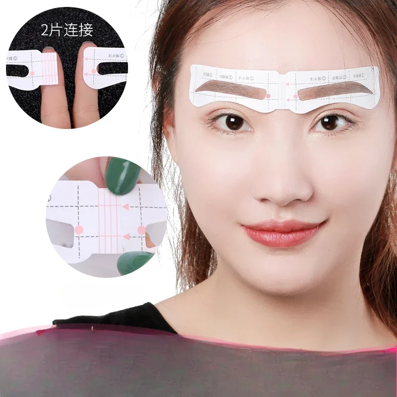 The New One-piece Eyebrow Sticker Lazy Eyebrow Card Straight Eyebrow Makeup Tool Auxiliary Set Is Simple and Convenient