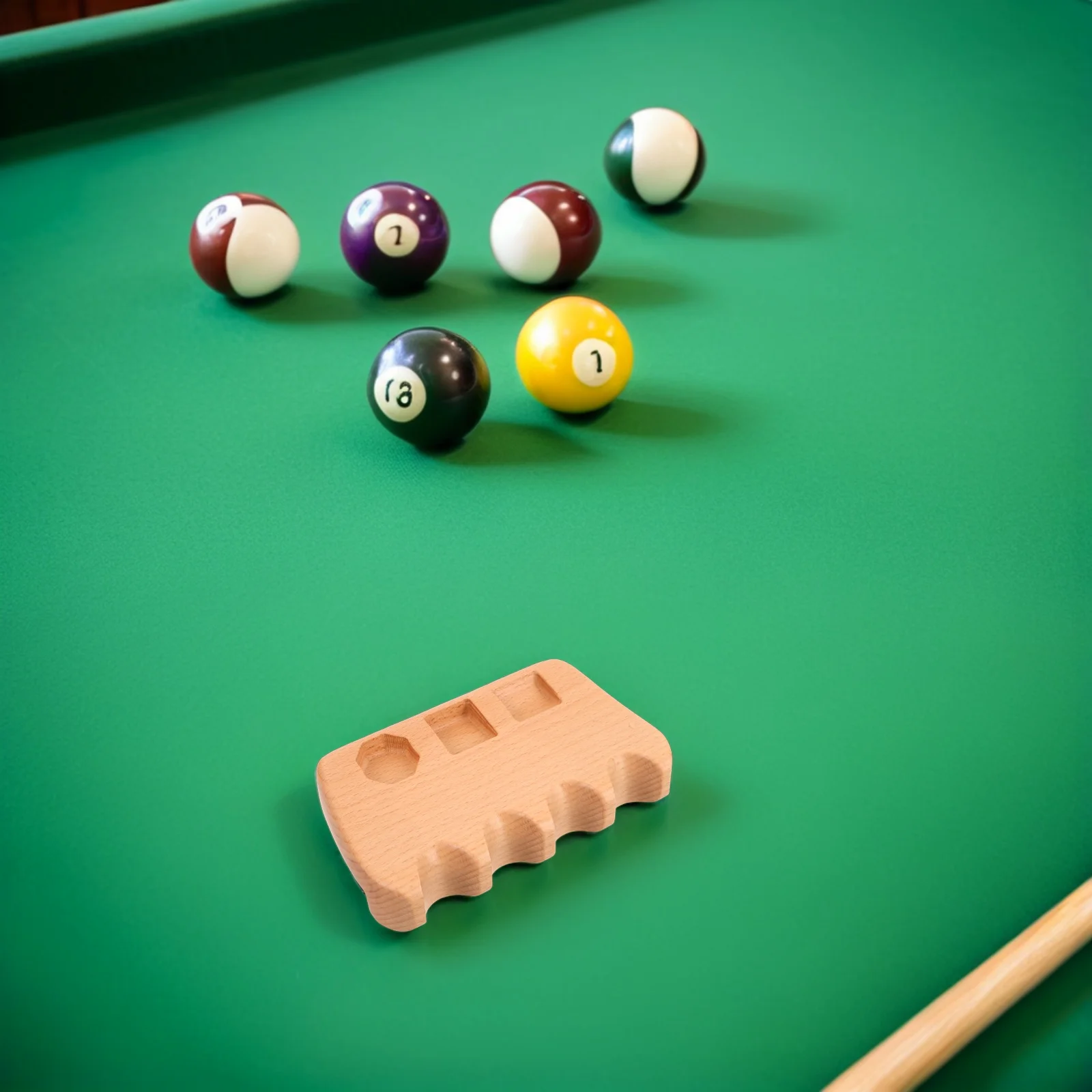 4-Cue Massivholz Pool Queue Rack Tragbare Gewichteten Klaue Halter Pool Stick Organizer Billardtisch Zubehör Queue halter