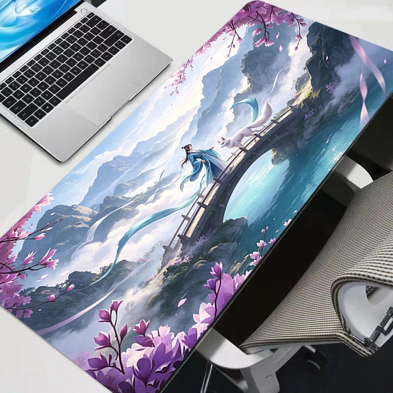 Large Mouse Pad Fox handsome man Gamer Keyboard Mousepad Pc Computer Desk Mat Gaming Pad Mouse Mats For CS GO LOL 900x400