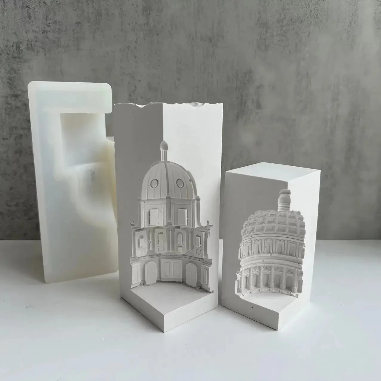 silicone molds for diy home use, craft ornaments cathedral building figurines made with epoxy resin