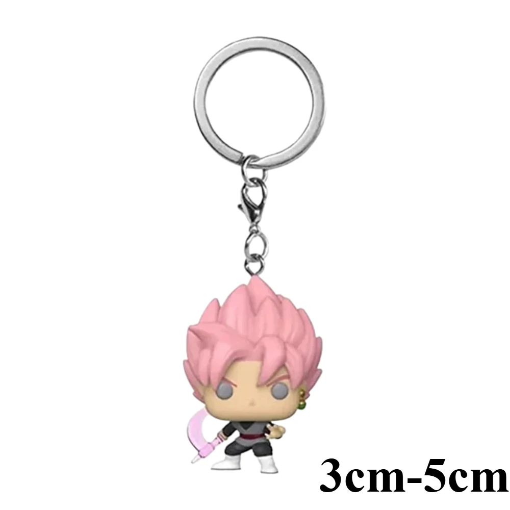 New Anime Pocket Keychain Goku Gohan Vegeta Piccolo Cute Vinyl Action Figure Toy Collection Model Gift - view 5