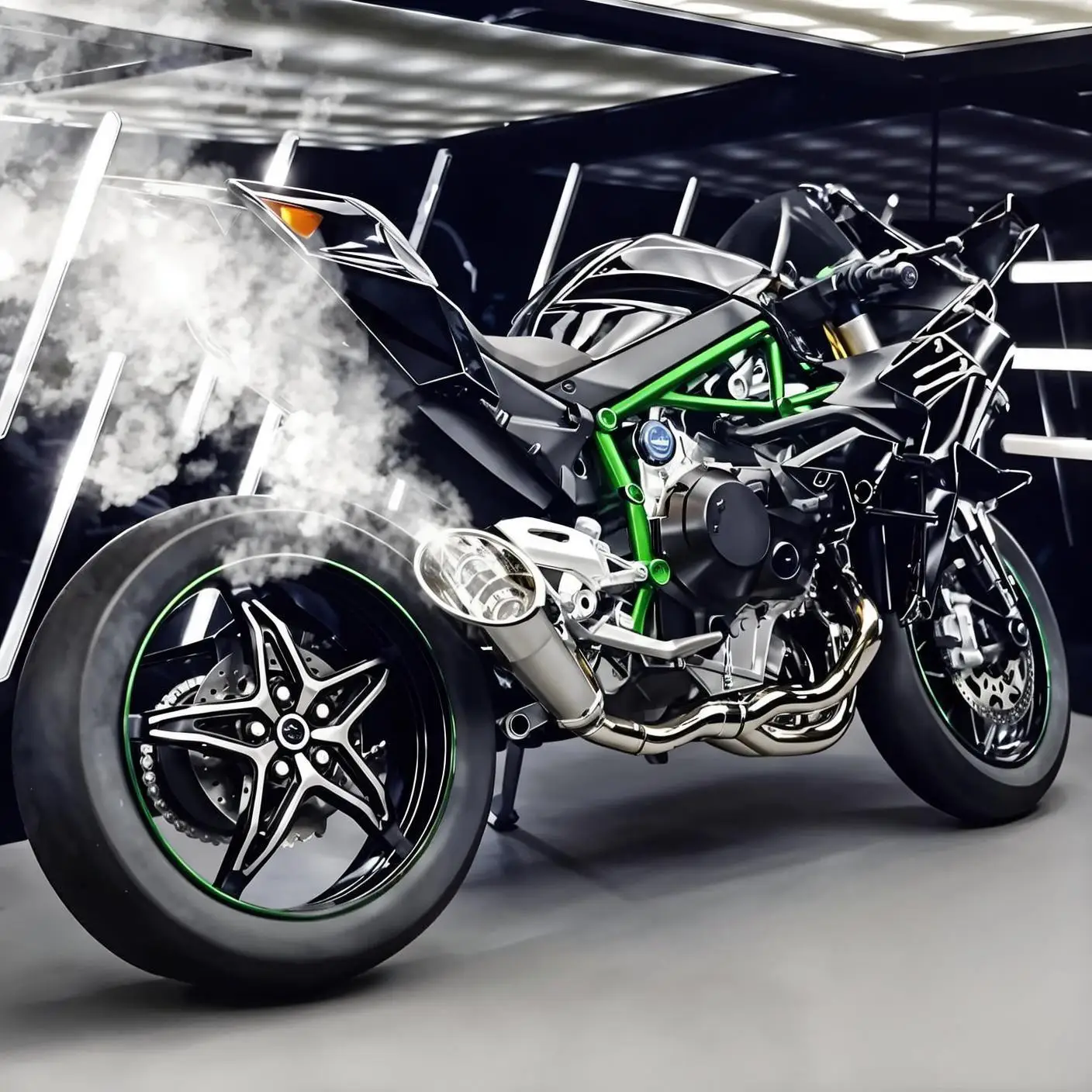 Modellino in Metallo H2R Kawasaki 1:6 con Suoni e Luci: La Scelta Perfetta per gli Appassionati di Moto da Collezione