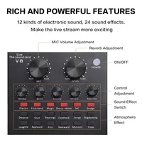 Professional Condenser Microphone Mic Home Studio 2025 PC Computer Singing Karaoke Streamer Streaming V8 Sound Card Arm BM 800