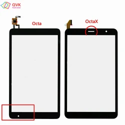 Black 8 inch Tablet PC Capacitive Touch Screen Digitizer Sensor External Glass Panel For Sky Devices Elite Octa OctaX Plus