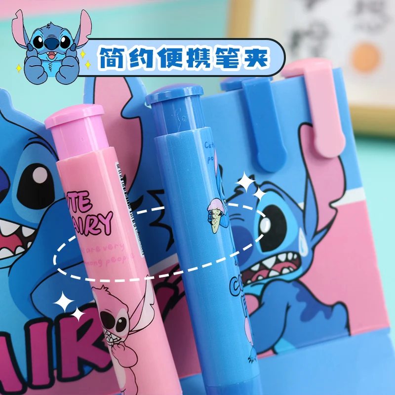 Disney New Creative Random 1/4 Pcs Stitch Pencil Erasers Press Eraser Cute Writing Drawing Stationery Birthday Gift for Friends