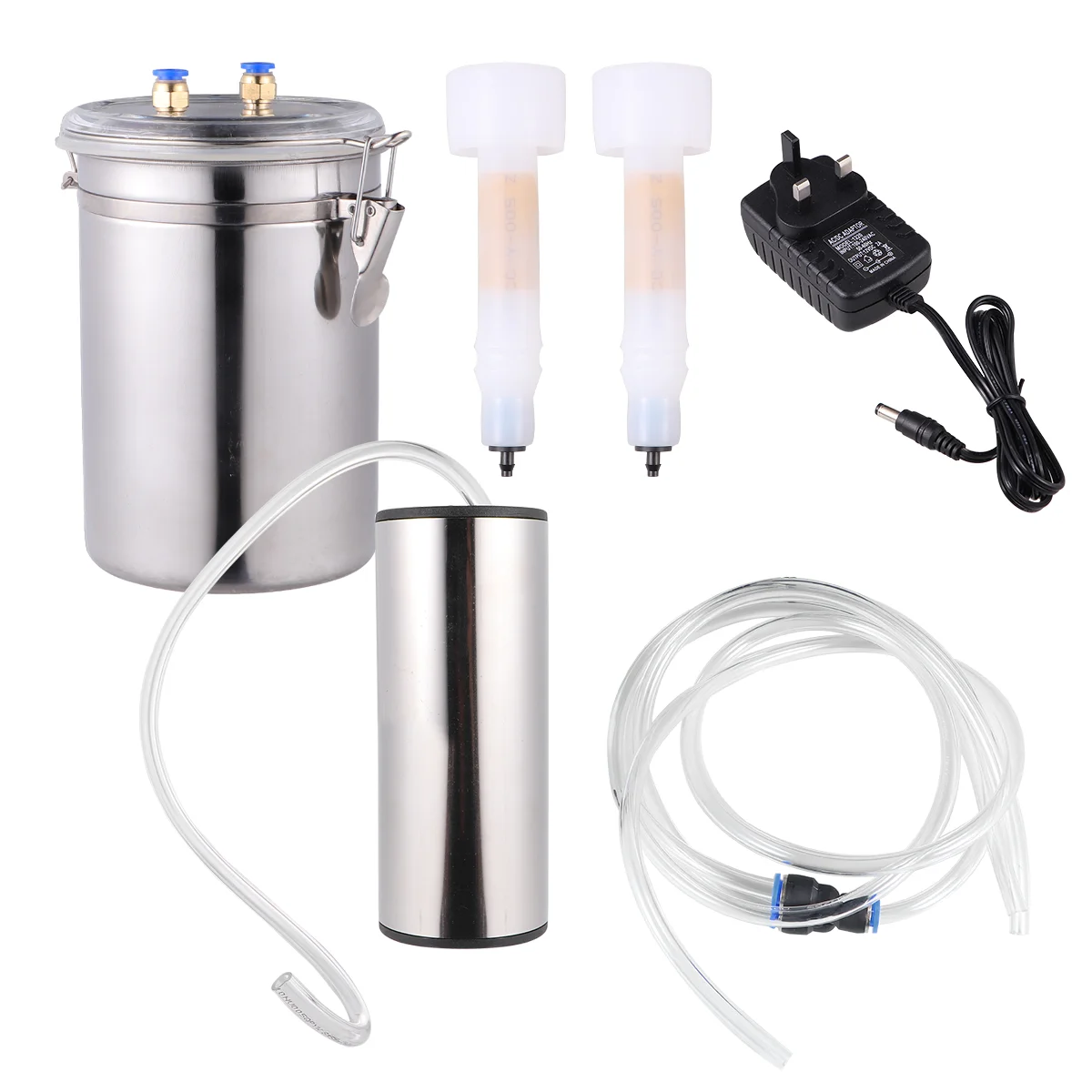 2L Electric Milking Machine Goat Sheep Bucket Suction Vacuum Pump Household Milker Milking Machines (UK )