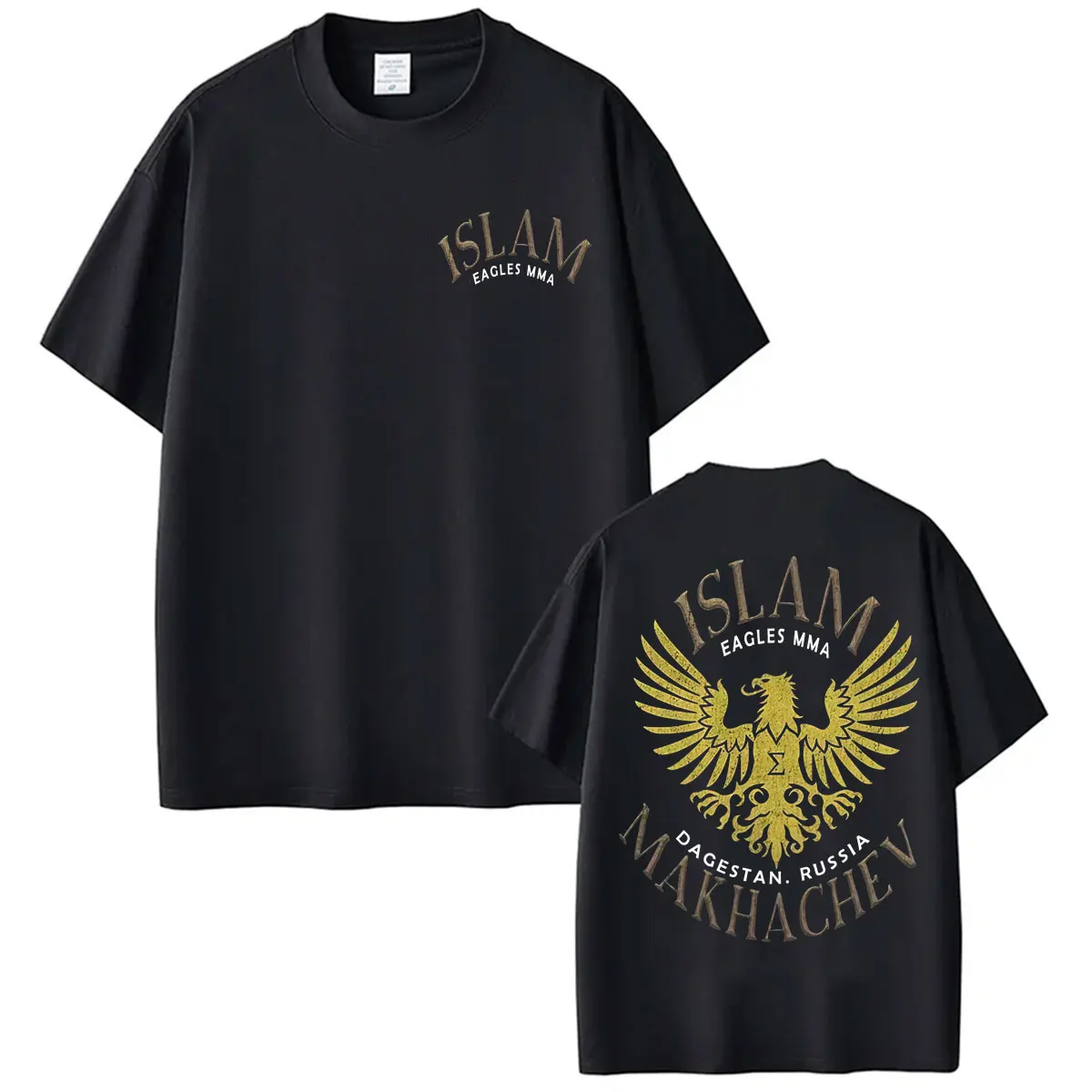 Limited Islam Makhachev Dagestan Russian Logo T-shirts Men Women Fashion Vintage Short Sleeve T Shirt Summer Tops Cotton T-shirt