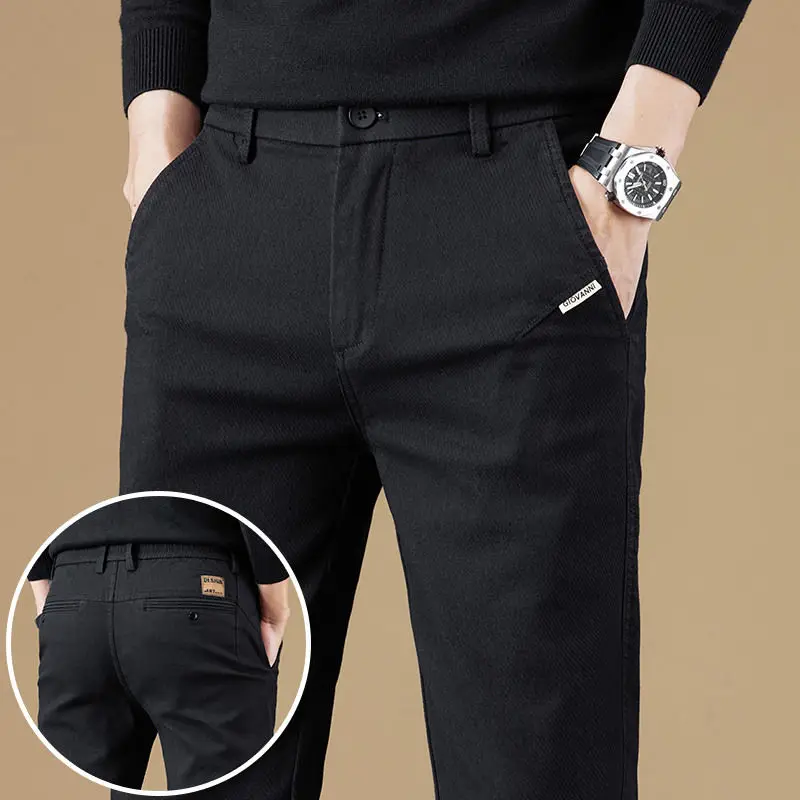 

Autumn Winter Men's Casual Pants Men's Slim Trousers Versatile Men's Pants Men