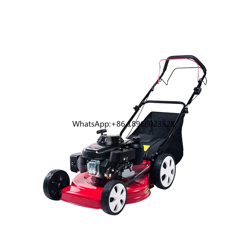 Mowing grass quickly 2 wheel manual classic push gasoline reel lawn mowers