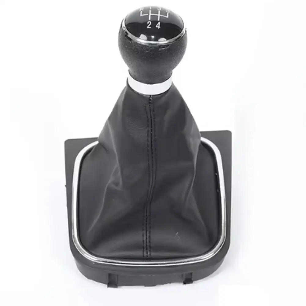 

Car 5/6 Speed Gear Shift Knob With PU Leather Boot For Golf For MK5 MK6 Manual Gearbox Handle For Jetta MK5 MK6