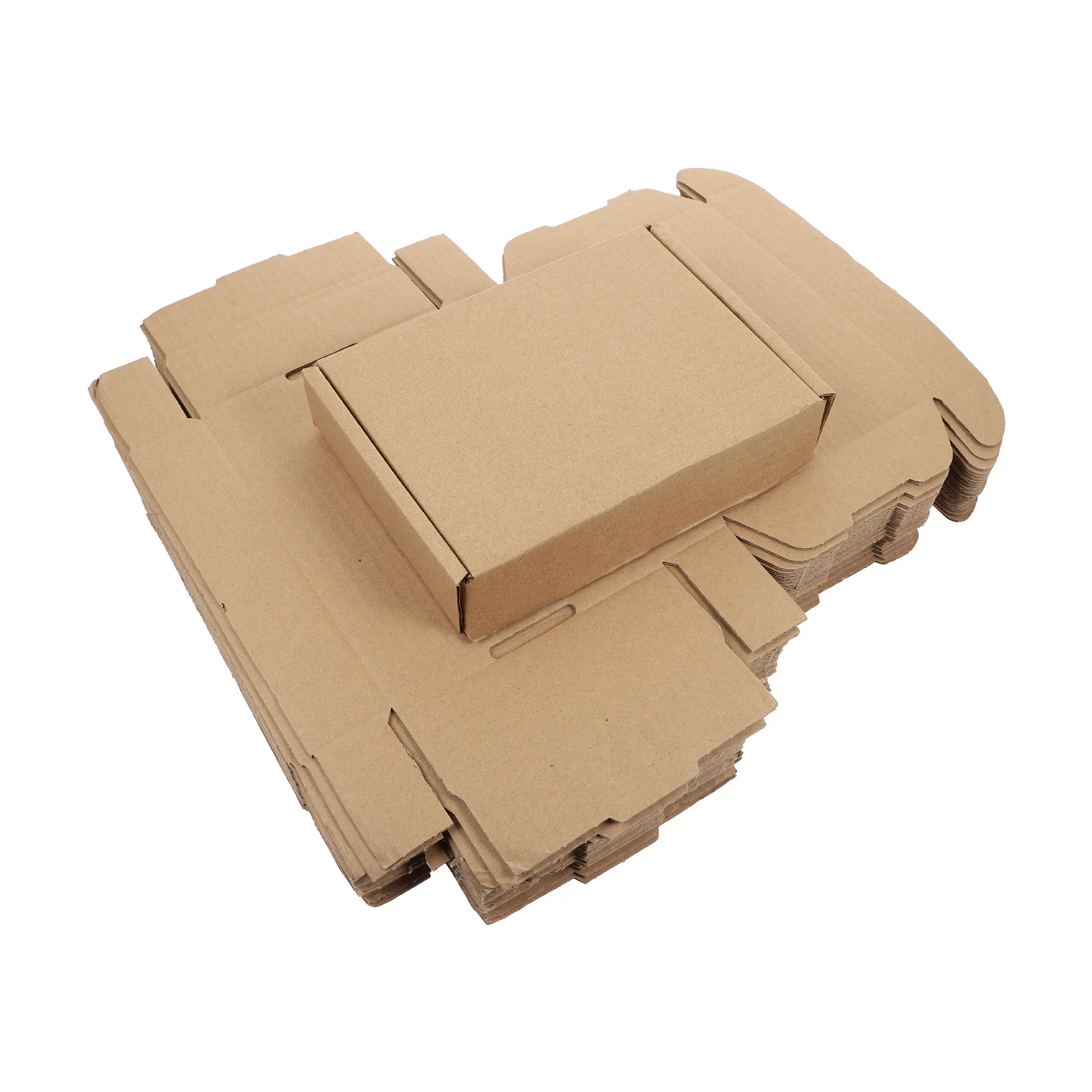 20Pcs Corrugated Cardboard Boxes Unique Design Pressure-Resistant Multi-Use Moving Packing Storage Shipping Boxes
