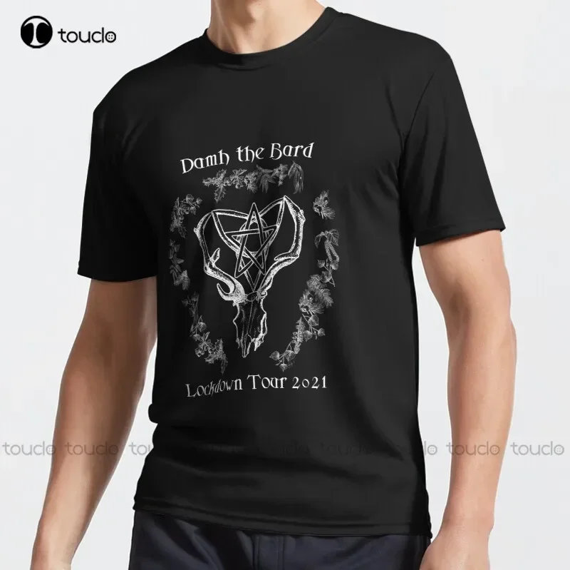Damh The Bard Lockdown 21 (White Image Transparent Background) Active T-Shirt Shirts Design Your Own Cotton Tee S-6Xl