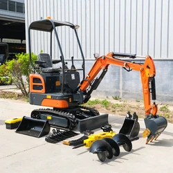 Excavators CE Factory Hydraulic Crawler Compact Mini Used Excavator For Garden Use